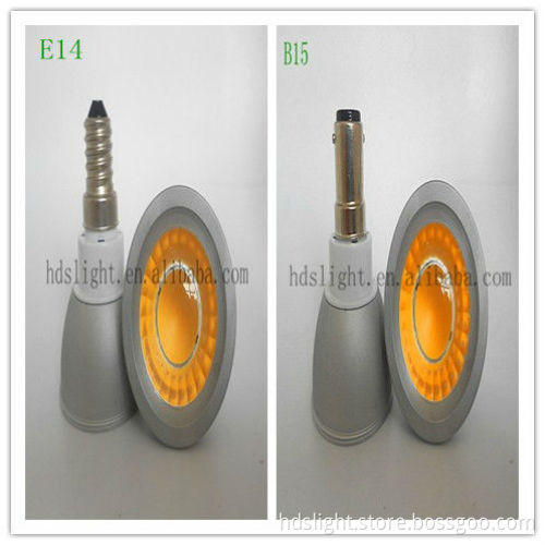 ceramic cob 5w/6w B15 led spotlight for parking garage lighting